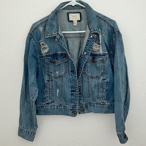 Distressed Jean Jacket